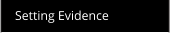 Setting Evidence